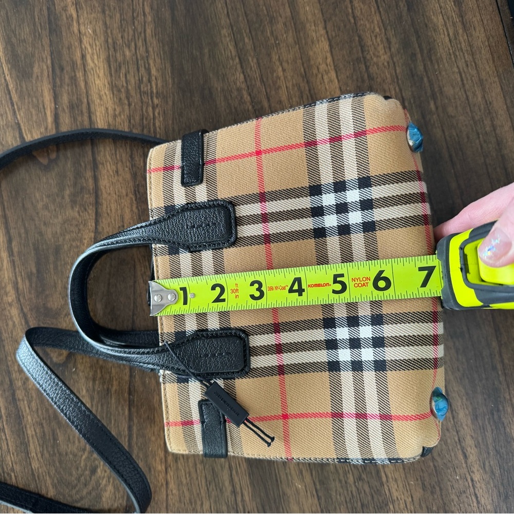 Burberry Mini Bag - Black, Tan, and Red Plaid - Picture 13 of 16